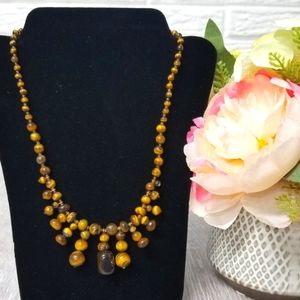 Tigers Eye necklace vintage